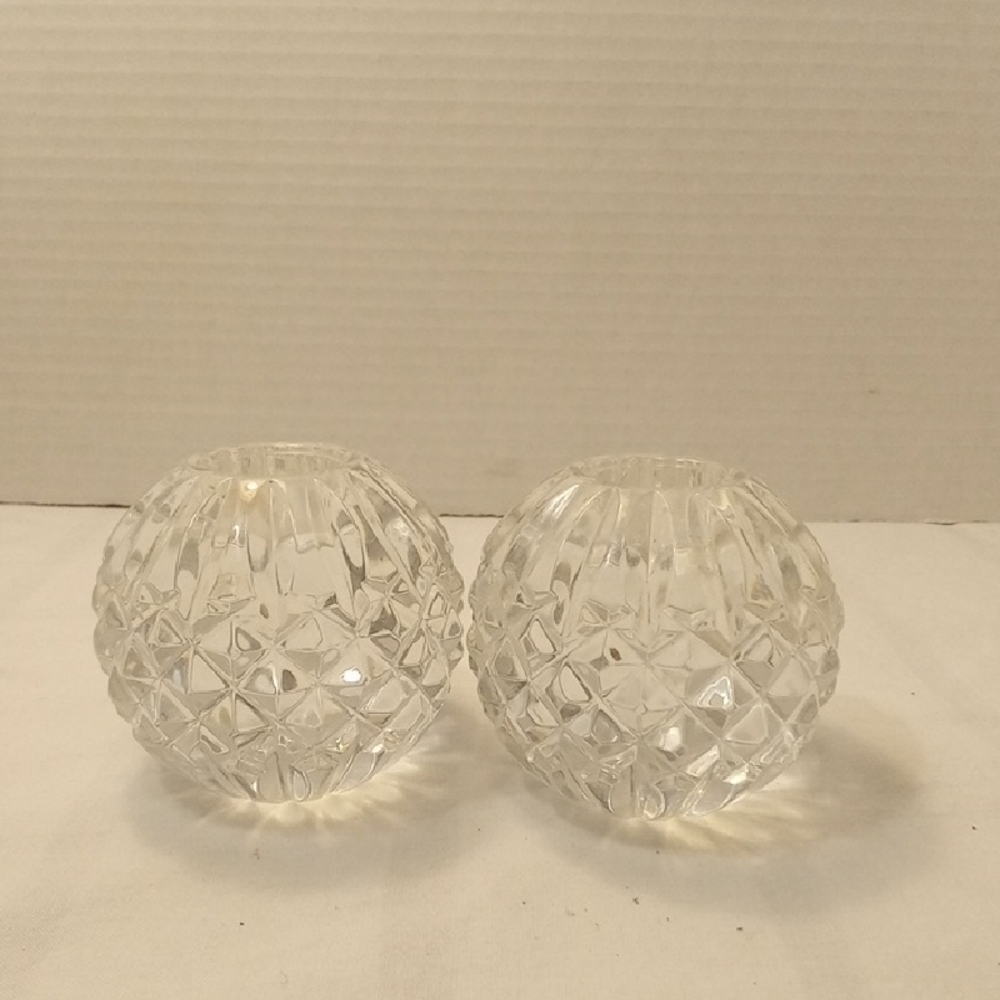 Waterford Crystal Glass Candle Holders